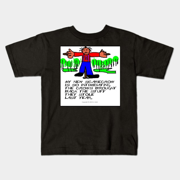 Intimidating Scarecrow Kids T-Shirt by Prosperity Path